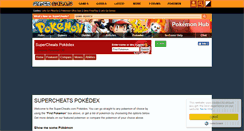 Desktop Screenshot of pokemon.supercheats.com